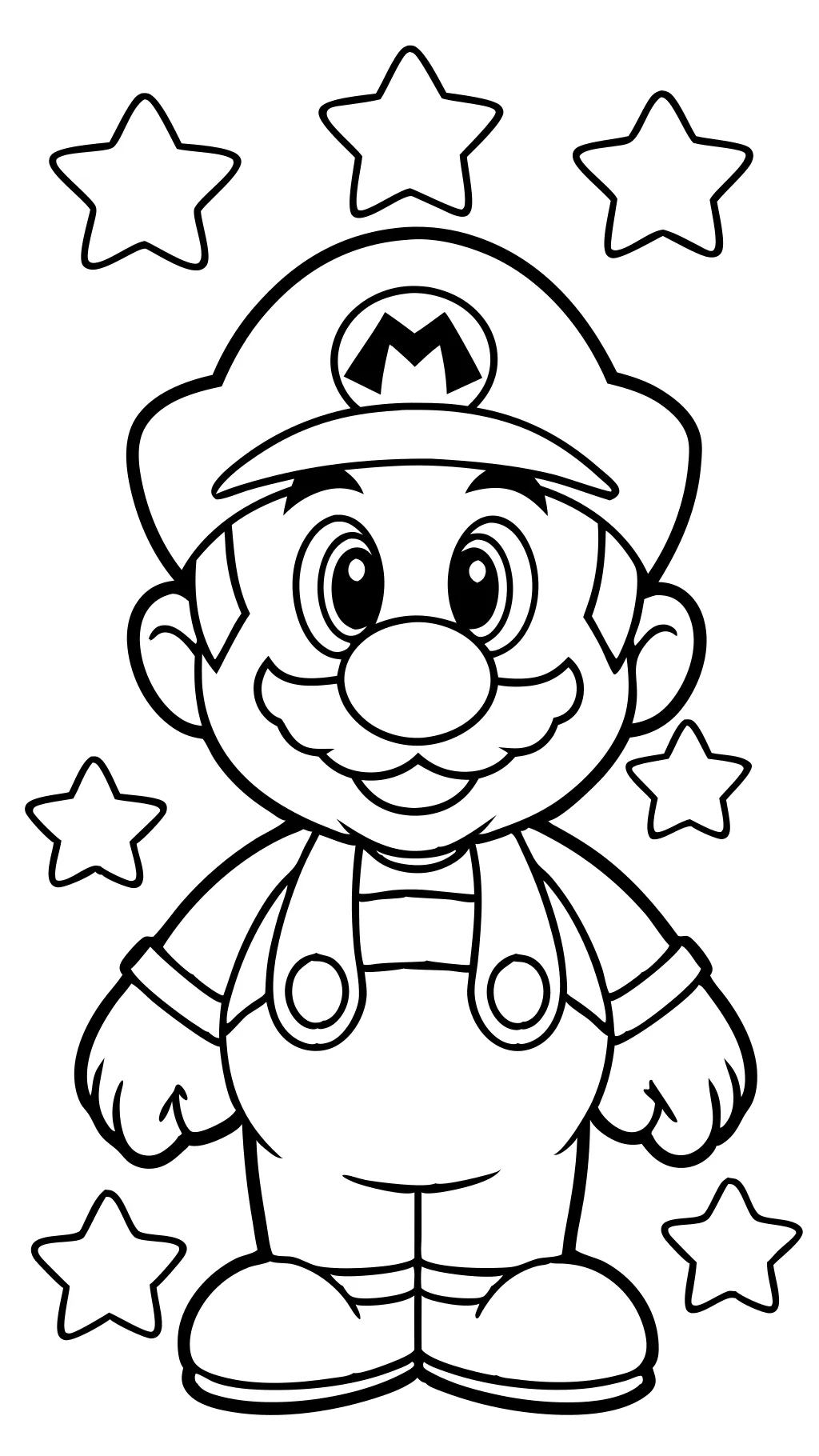 Páginas para colorear de Mario Bros imprimibles